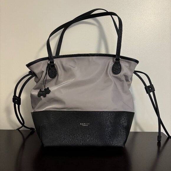 Radley London Dane Park Gray Black Medium Nylon Tote - Picture 1 of 10